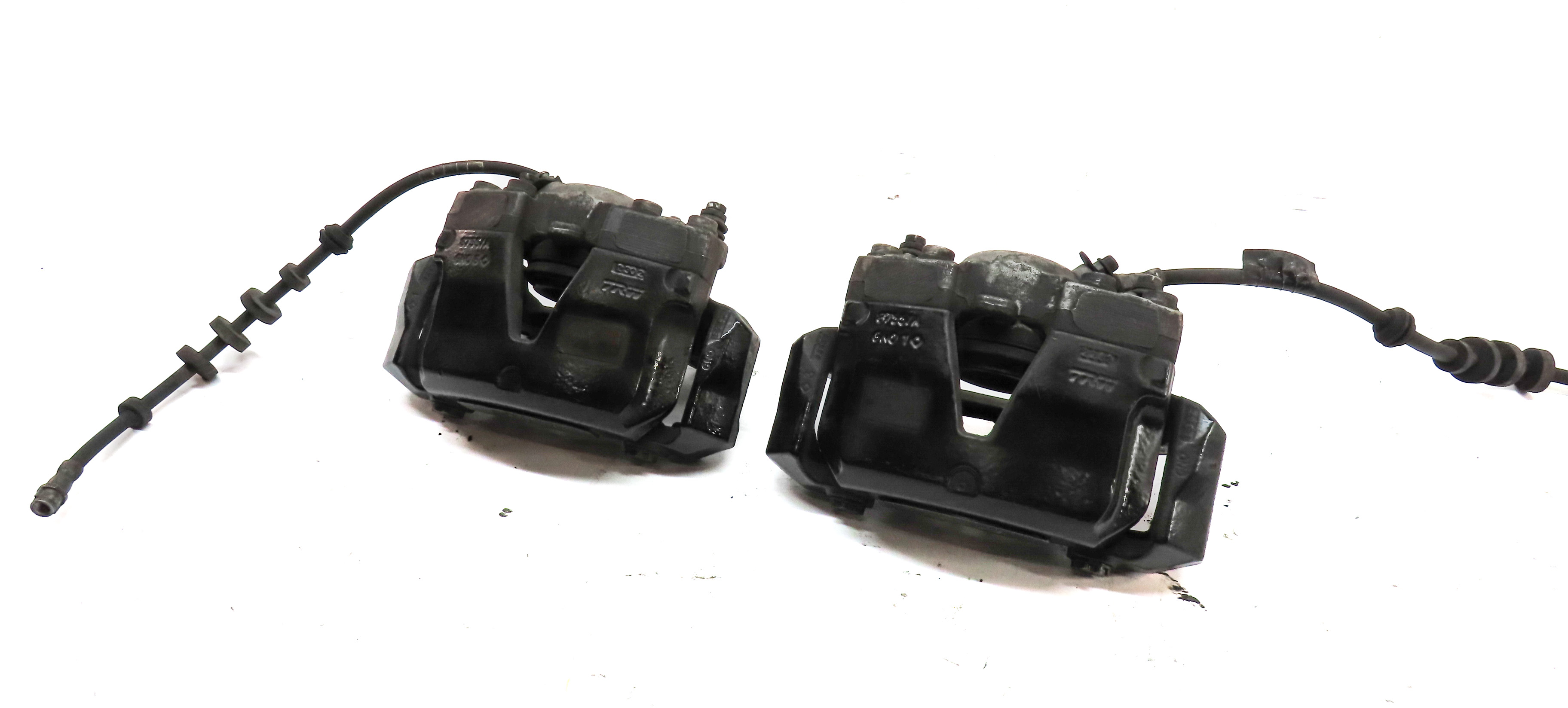 12-16 AUDI S4 (B8 8K) FRONT LEFT DRIVER & RIGHT PASSENGER BRAKE CALIPER SET-2 — exact item pictured